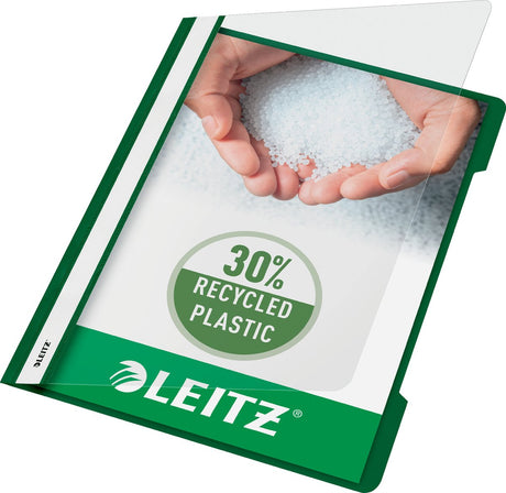 Leitz quick-fix a4 - 30% genbrugsplast - 25 stykker - grøn