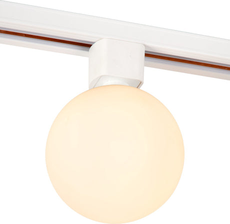 Lucide spor tycho rail spot - 1-faset sporsystem sporbelysning - 1xg9 - opal (forlængelse)
