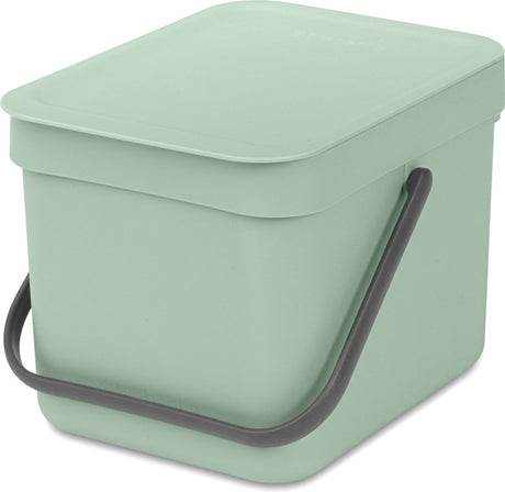 Brabantia sort go affaldsspand - 6 liter - jadegrøn