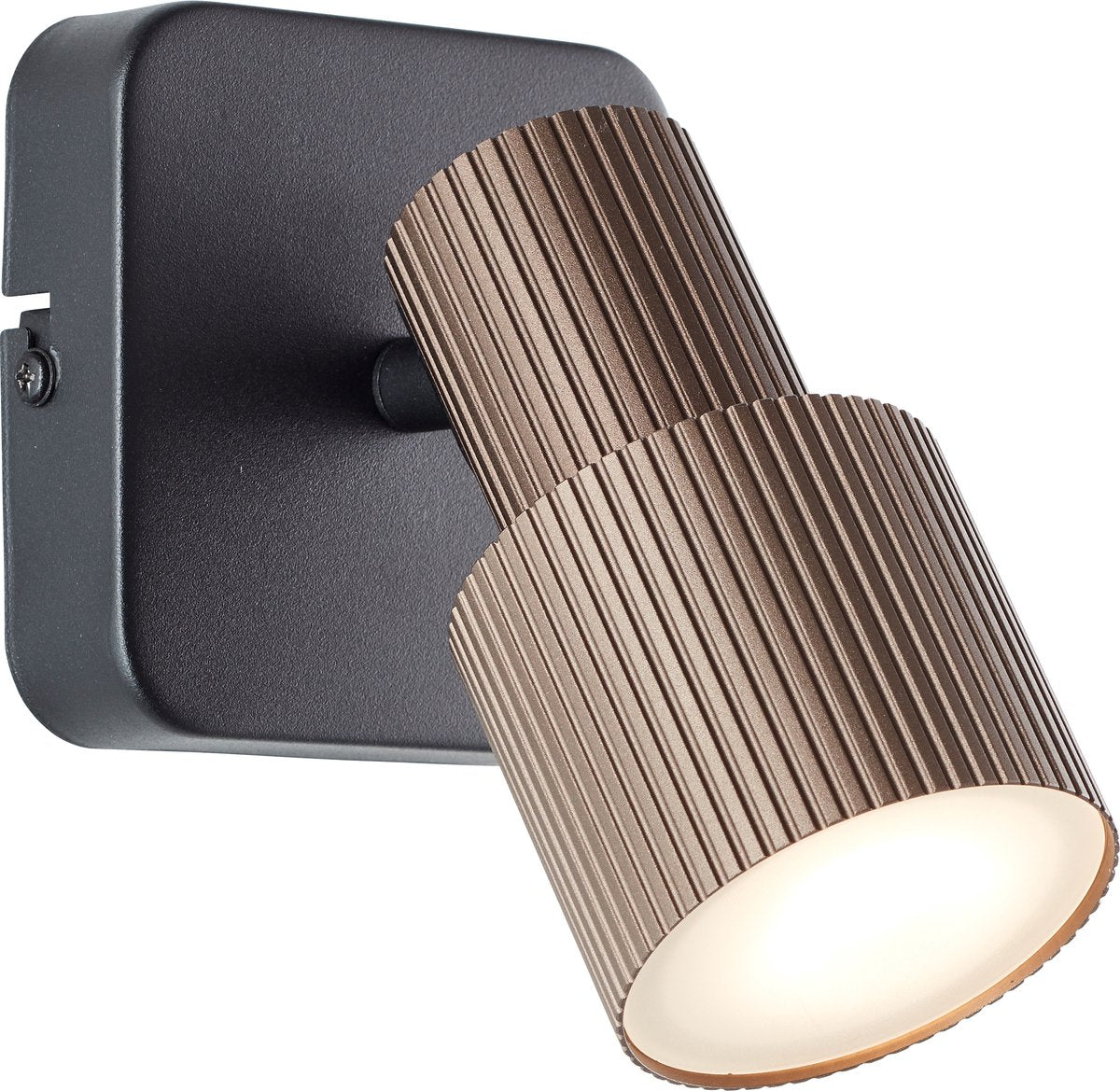 Brilliant cadiz - loftspot - gu10 1x5w - 3000k - sort kobber