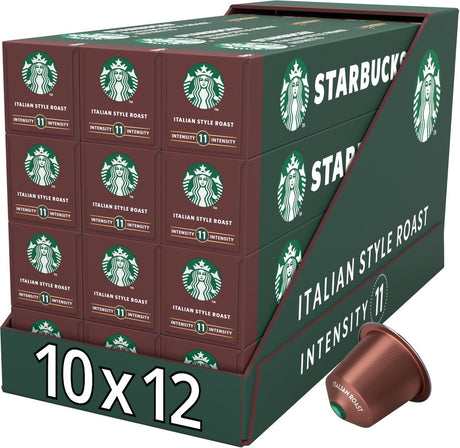 Starbucks by Nespresso kapsler italiensk ristning - 10 kaffekopper x 12 æsker