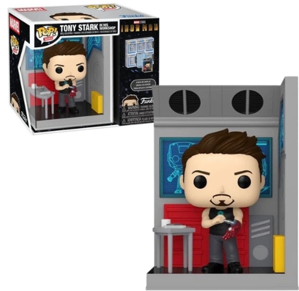 Funko Iron Man Marvel - Tony Stark i sit værksted (Pop! Nooks) Vinylfigur Unisex Pop! - neutral - standard
