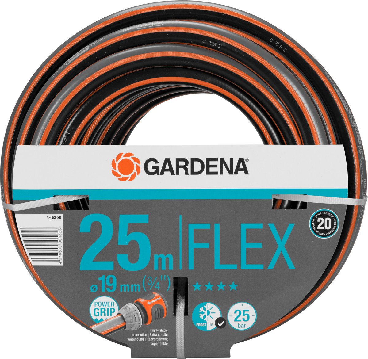 Gardena comfort flex vandslange haveslange - 25 meter - 19 mm