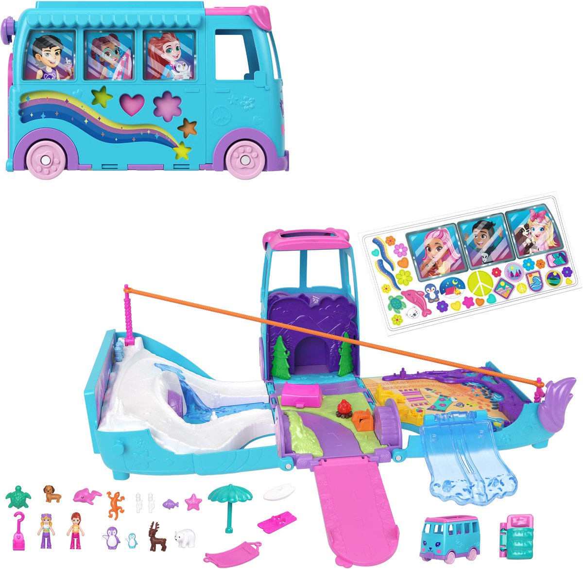 Polly pocket kæledyr mobilt eventyrlegesæt