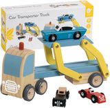 Lobbes Toys BV Classic World trætransporter med 3 biler