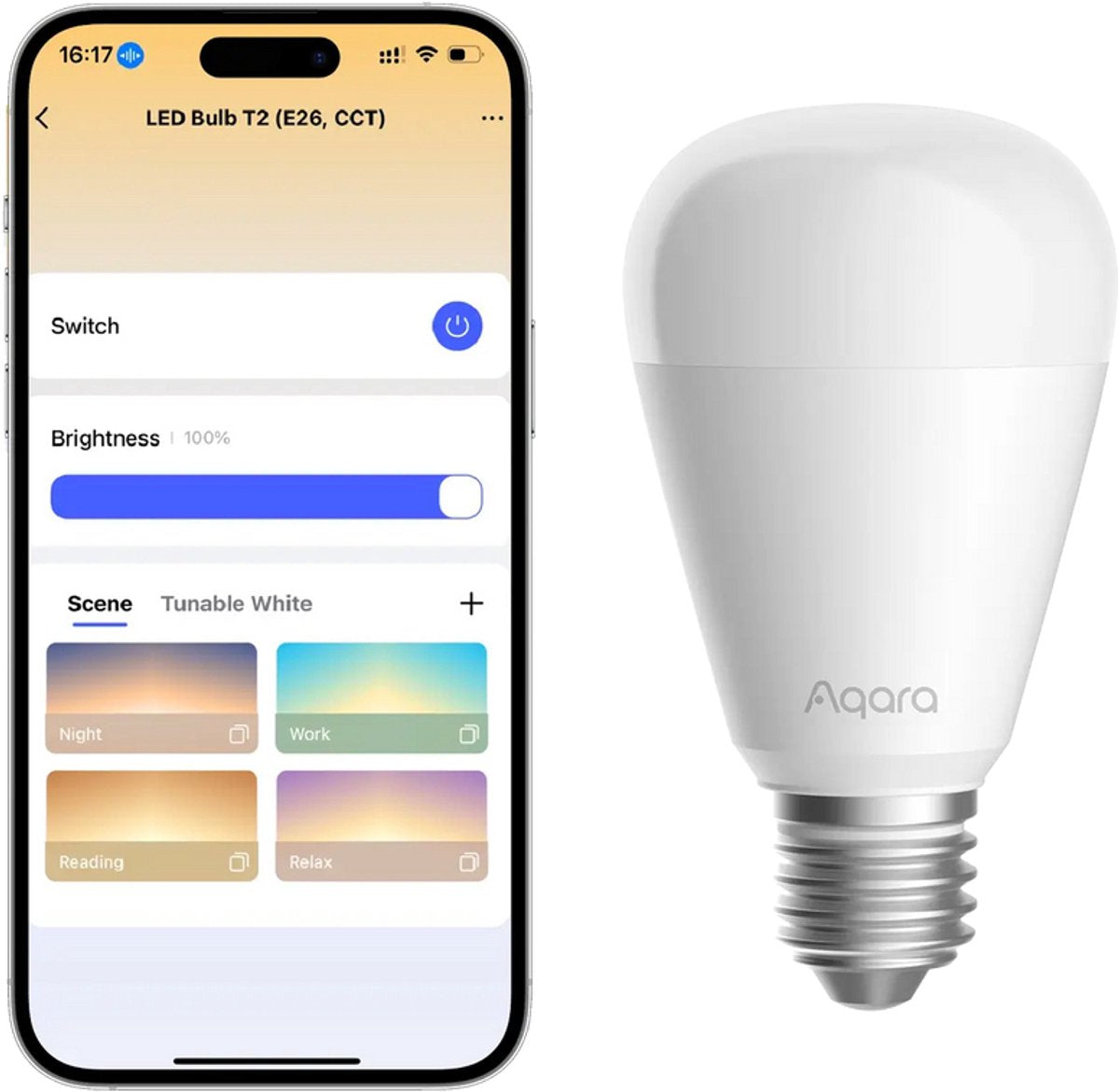 Aqara led pære t2 (cct, e27)