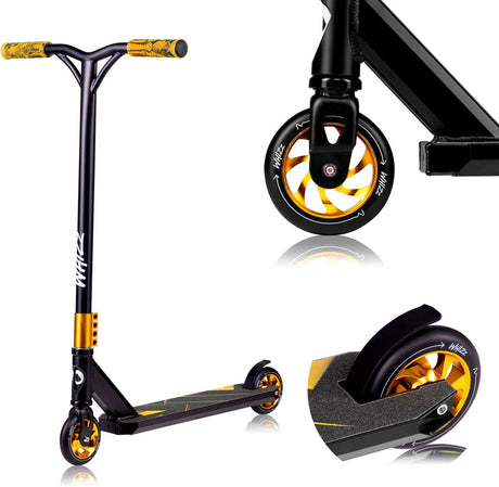 Lionelo whiz - scooter - 110 mm - t-bar - 100 kg - til drenge og piger - stålbremse - børnescootere