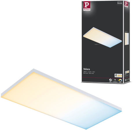 Paulmann LED panel smart home Zigbee 3.0 Velora kantet 595x295 mm 15,5W 1600lm indstillelig hvid hvid dæmpbar