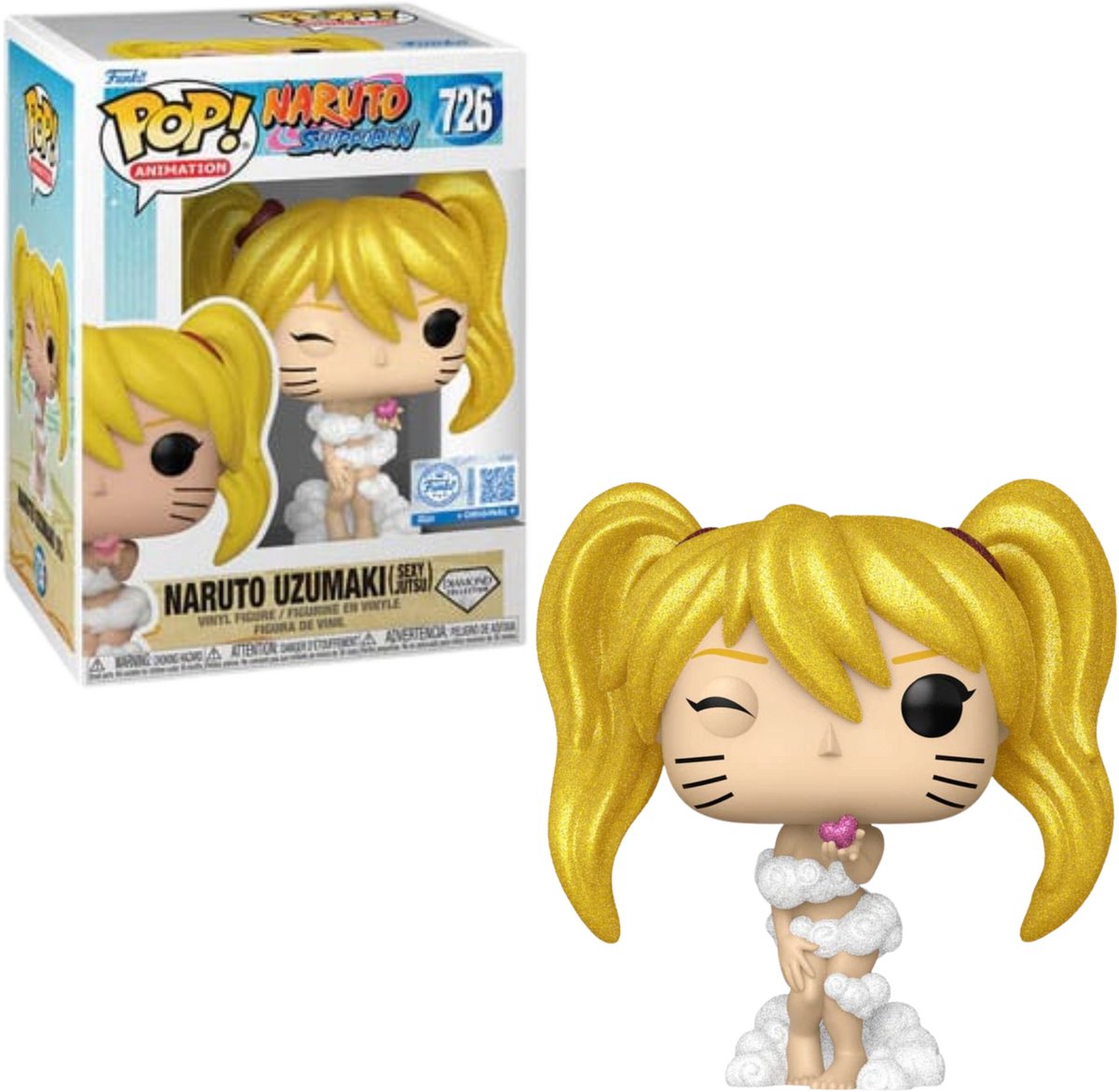 Funko pop! animation: naruto(sexet jutsu) (diamantsamling) #726 specialudgave eksklusiv