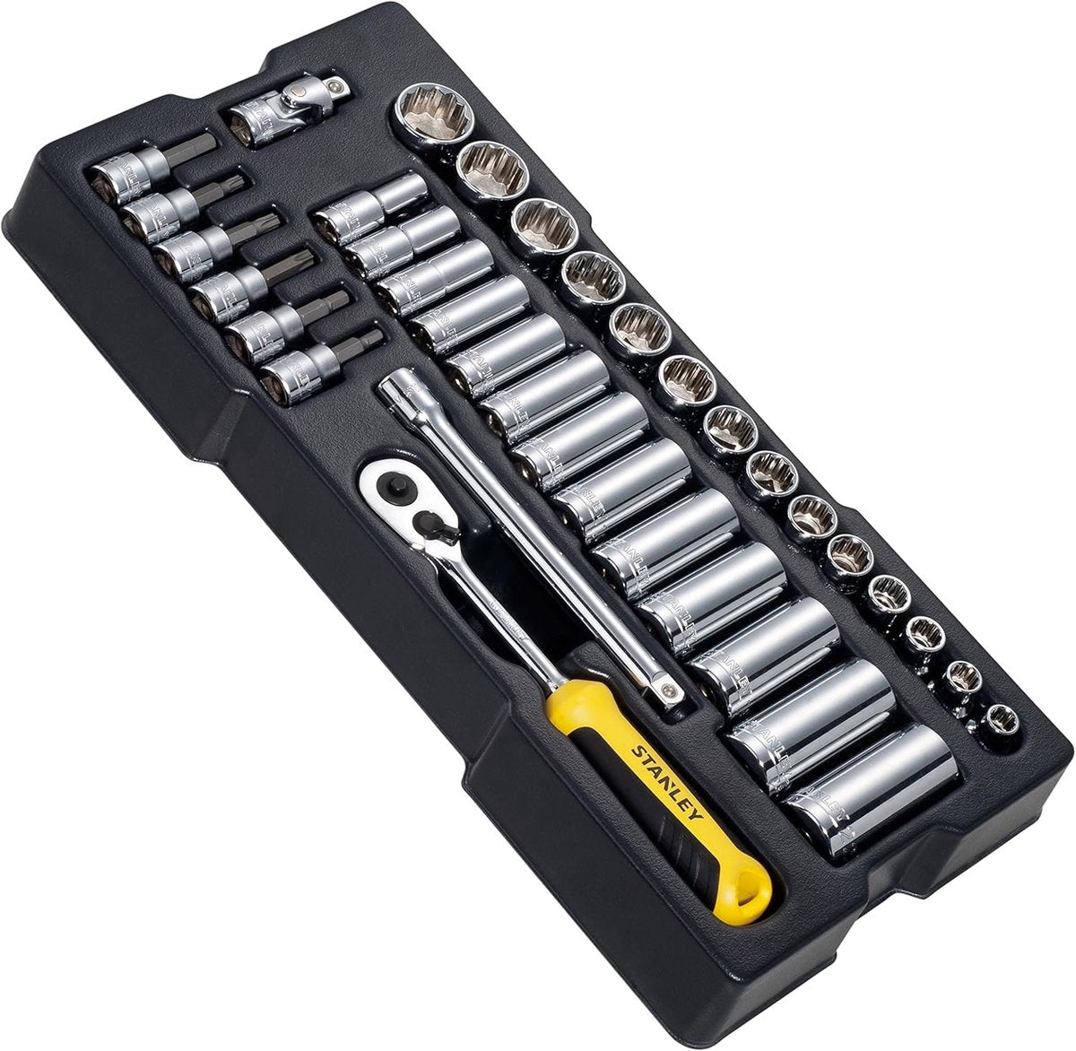 Stanley transmodule serie - topnøglesæt - 3 8 - 36 dele - professionel