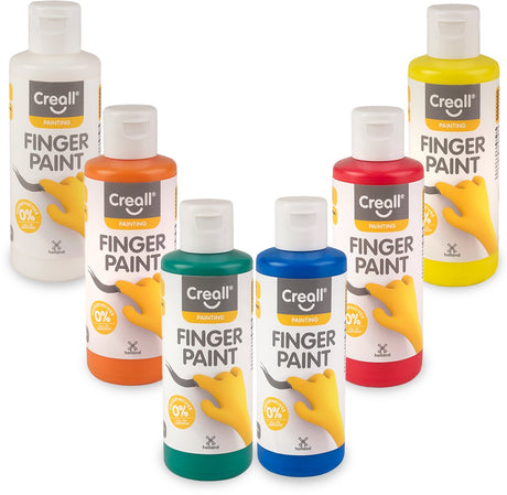 Creall fingermalingssæt konserveringsfrit, 6x250ml.