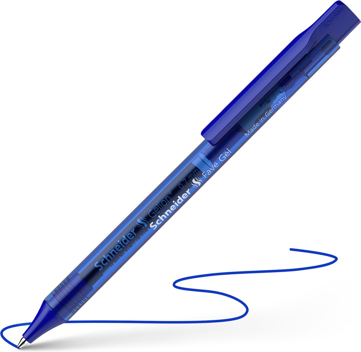 Schneider skriveredskaber schneider gel pen - fave - blå - 0,4 mm - s-101103-20