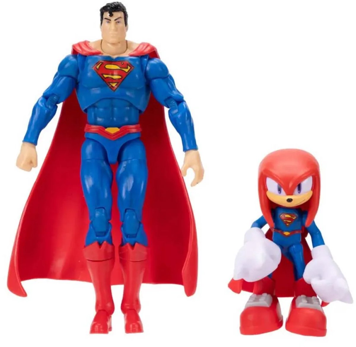 Jakks sonic dc knoer (6 cm) superman (13 cm) flerfarvede figurer