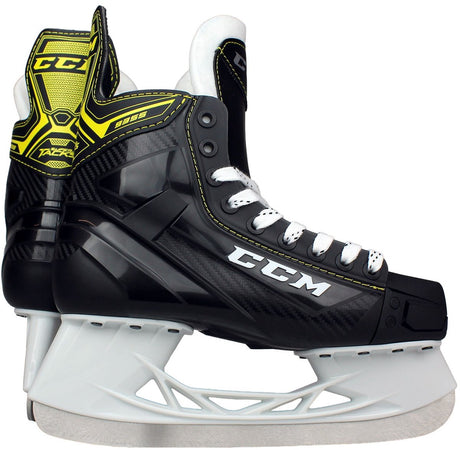 Ccm - supertacks 9355 - ishockeyskøjter - skøjter mænd - voksne - sort - forstærket støtte i rustfrit stål speedblade - normal pasform - størrelse eu 48