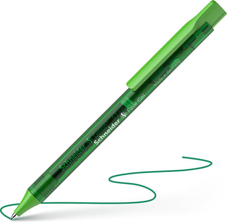 Schneider skriveredskaber schneider gel pen - fave - grøn - 0,4 mm - s-101104-20