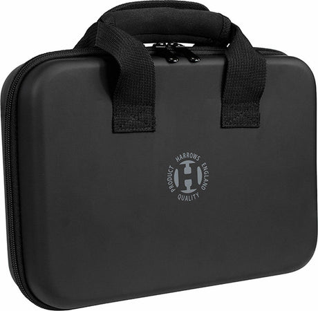 Harrows imperial dart taske – sort hård EVA dart taske til 12 dart – 36 lommer til opbevaring af tilbehør – beskyttende dart opbevaring –