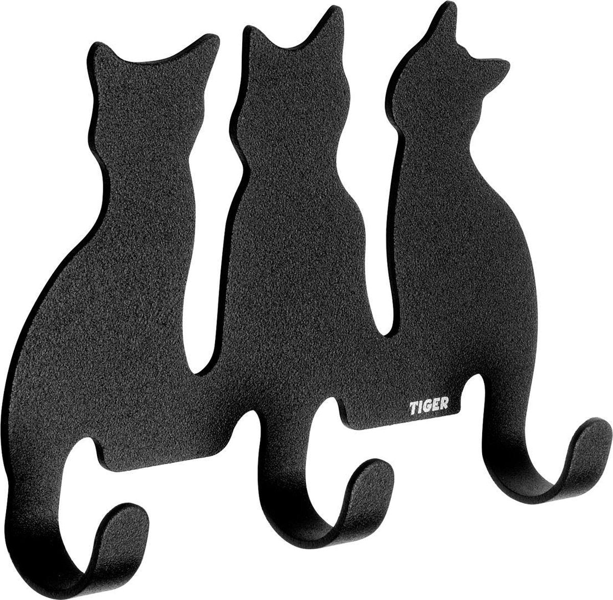 Tiger - håndklædekrog katte - sort