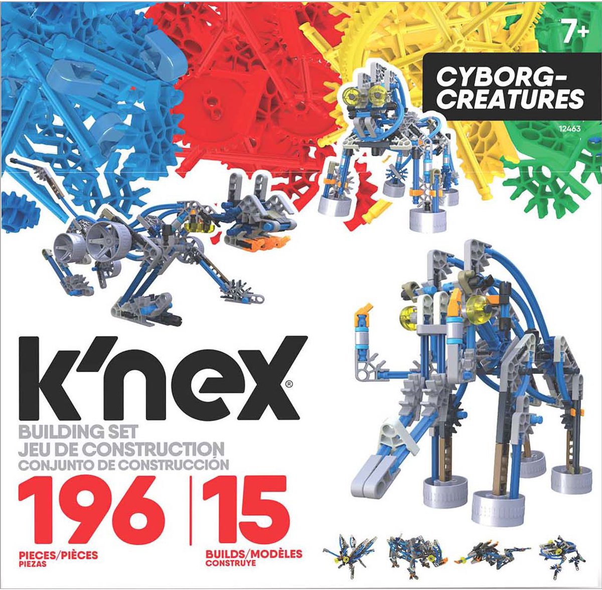 K'nex byggesæt cyborg-væsner - 15 modeller - 196 dele - stemmelegetøj.