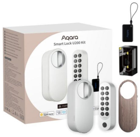Aqara smart lock u200 kit - hvid - smart dørlås - fingeraftryk pinkode - apple hjem nøgle - bluetooth sag