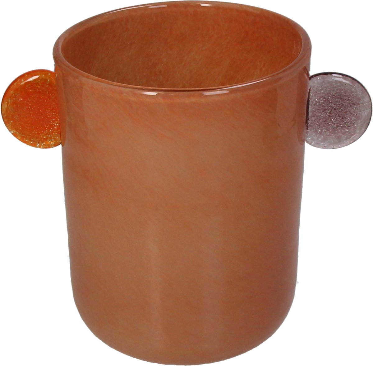 Hd collection vaas glas terra 25,5x16,5x20,5cm