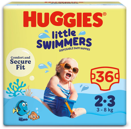 Huggies små svømmere - svømmebleer - størrelse 2 3 - (3 til 8 kg) - værdipakke - 36 stk.