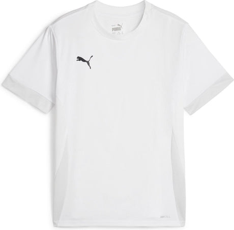 Puma teamgoal matchday trøje jr unisex sportstrøje - hvid- sort-fjer grå