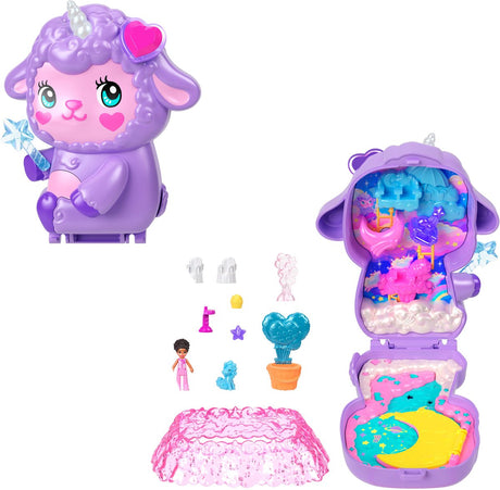 Polly pocket hyggeligt drømmelandsfår - kompakt legefigursæt