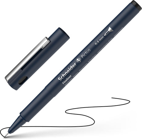 Schneider skriveredskaber schneider fineliner - pictus - linjebredde 0,4 mm - sort - s-197401