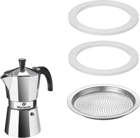 Westmark silikonering sæt 2 + filter til espressomaskine 6 poser brasilia 2462 228e