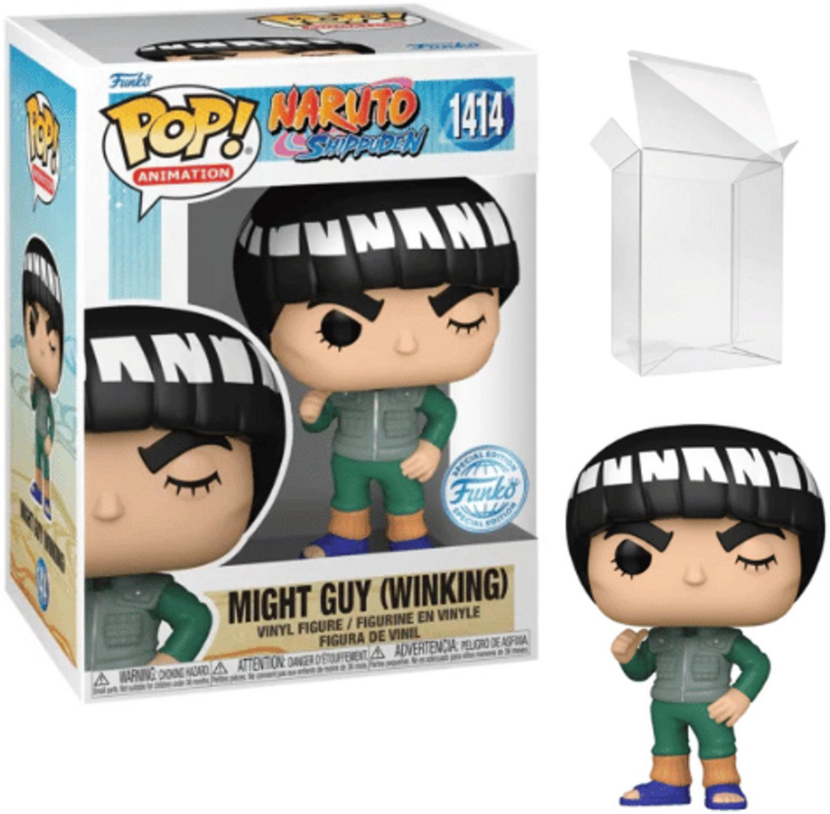 Funko pop-animation: naruto shippuden - might guy (blinkende) pop #1414
