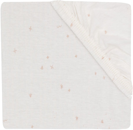 Jollein twinkling hoeslaken ledikant - 60 x 120 cm - jersey - wild rose