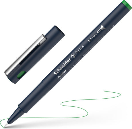 Schneider skriveredskaber schneider fineliner - pictus - stregbredde 0,1 mm - grøn - s-197104
