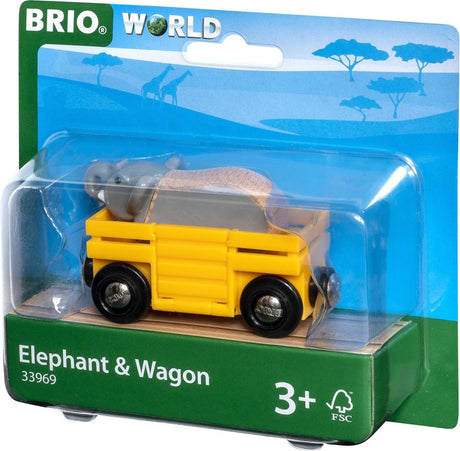 Brio vogn med elefant - 33969