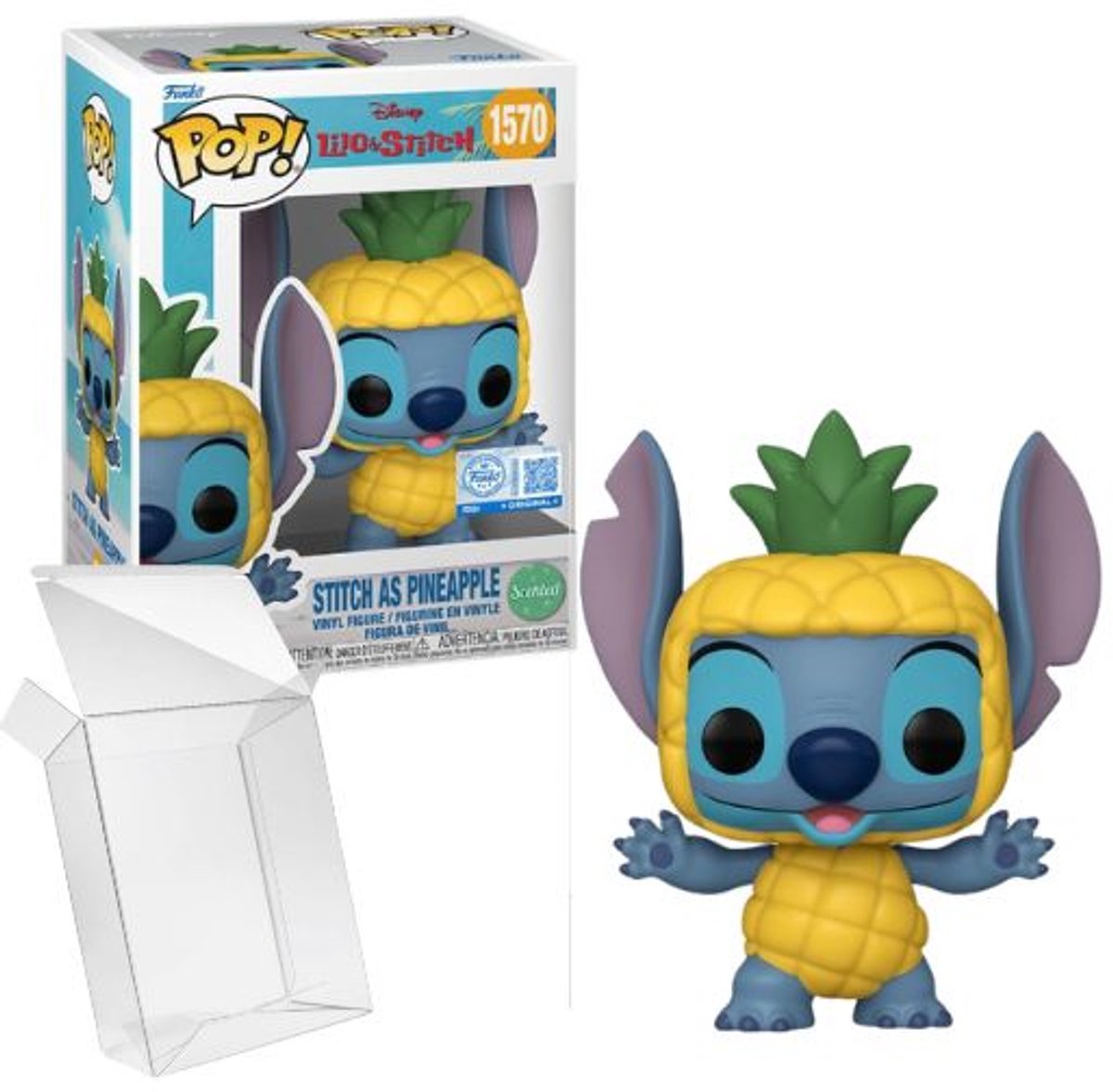 Funko pop! disney: lilo stitch - sy som ananas (duftende) #1570 eksklusiv