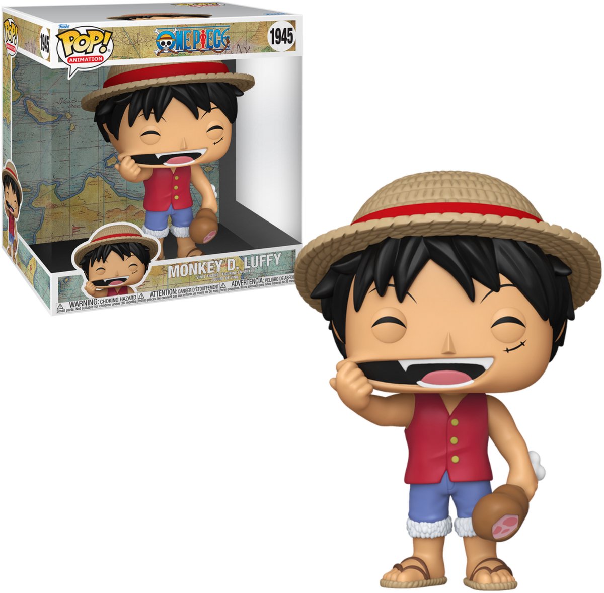 Funko one piece abe d. Luffy (pop! jumbo) vinylfigur 1945 unisex pop! - neutral - standard