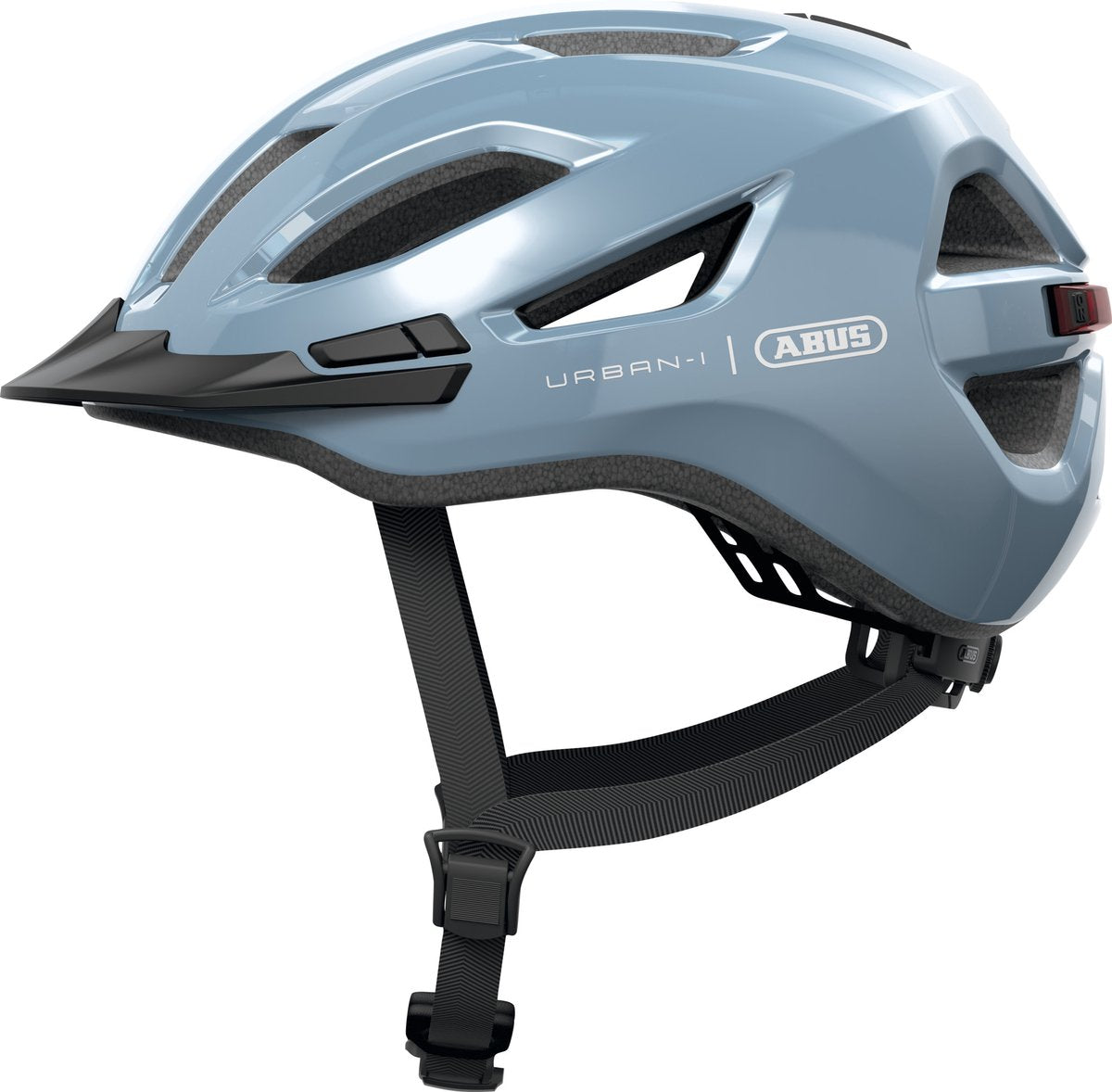 Abus cykelhjelm urban-i 4.0 glacier blue l - 57-61 cm - blå - velegnet til brug på elcykler - bycykler - 290 g