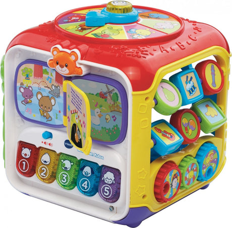 Vtech babyaktivitetsterning - pædagogisk babylegetøj - dyr, tal og farver - gave - fra 9 til 36 måneder - rød