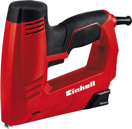 Einhell elektrisk hæftemaskine tc-en 20 e - 20 skud min - til hæfteklammer type 53 søm type 47 - elektronisk slagkraft valg - inkl. 1000 hæfteklammer 500 søm