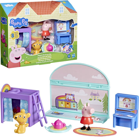 Peppa pig peppas soveværelse - legesæt