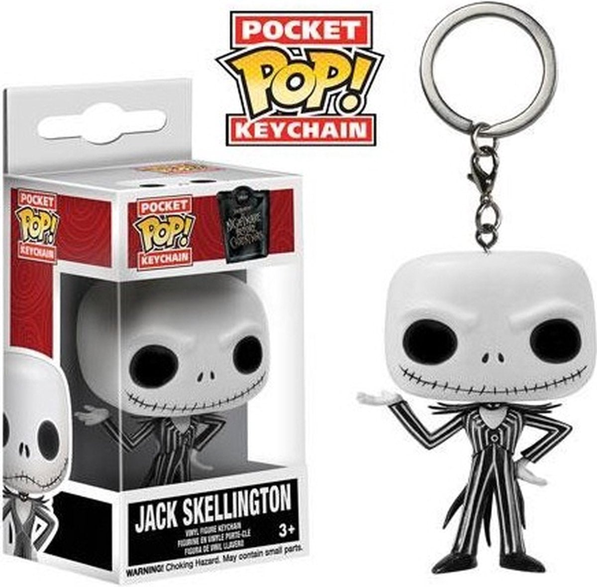 Funko mareridt før jul - pop vinyl nøglering jack 4cm!