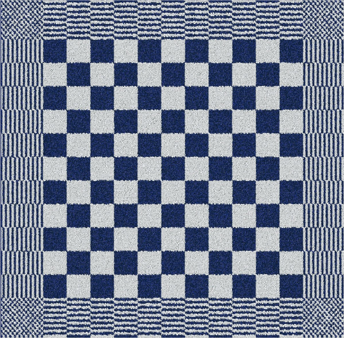 Ddddd - barbeque - 6x keukendoek - set van 6 stuks - keukenhanddoeken - 50x55cm - blauw