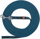 Trixie Dog Leash Tow Line med gummi -anti -slip benzinblå