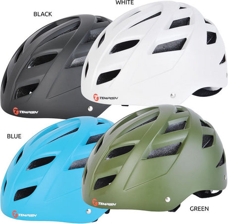 Tempish – marilla – skatehjelm – sort – sikker ventileret skatehjelm – størrelse 54-56cm (m)