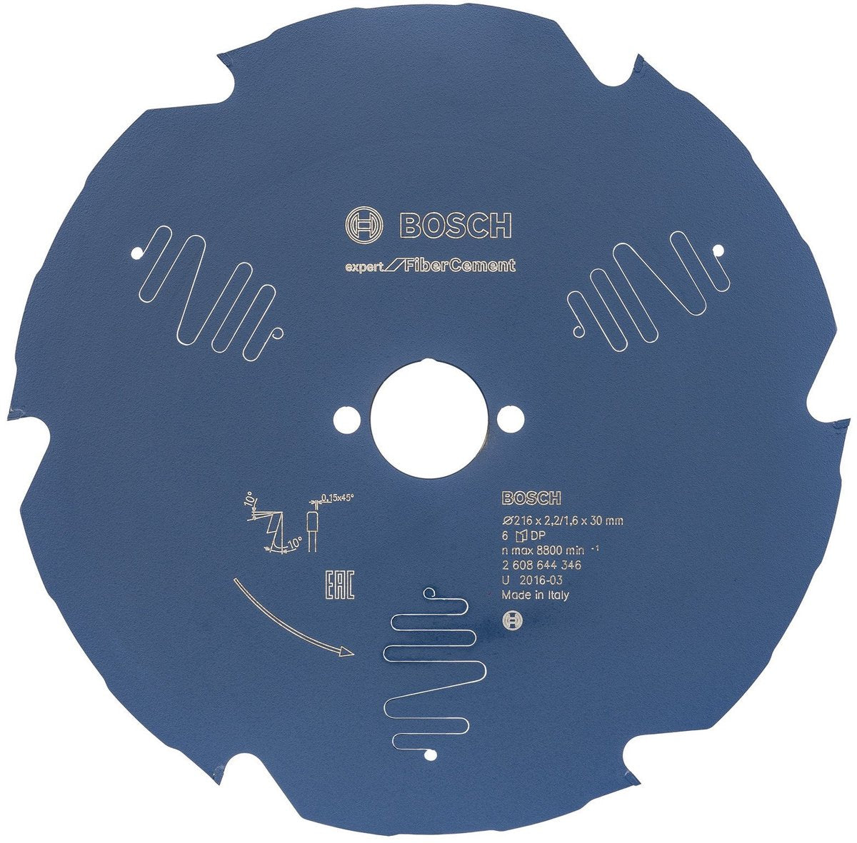 Bosch klingeekspert til fibercement 216x30x2,2
