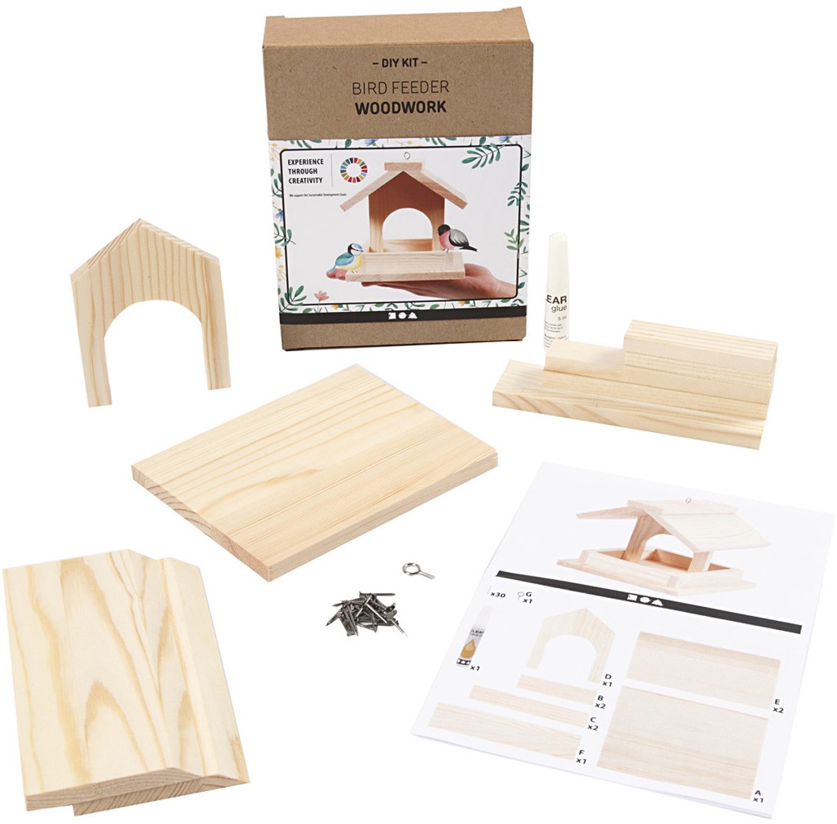 Creativ virksomhed https: www.cchobby.nl fuglefoderhus-h-12-5-cm-d-14-5-cm-w-11-5-cm-1-piece