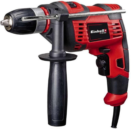 Einhell elektrisk slagboremaskine TC-ID 550 e - 550 W - 2 funktioner: boring slagboring - borekapacitet træ 25 mm beton 13 mm stål 10 mm
