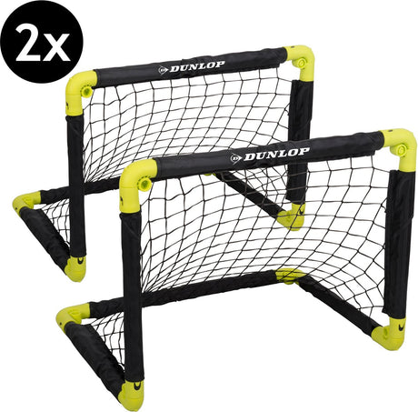 Dunlop fodboldmål med jordspyd, sæt med 2