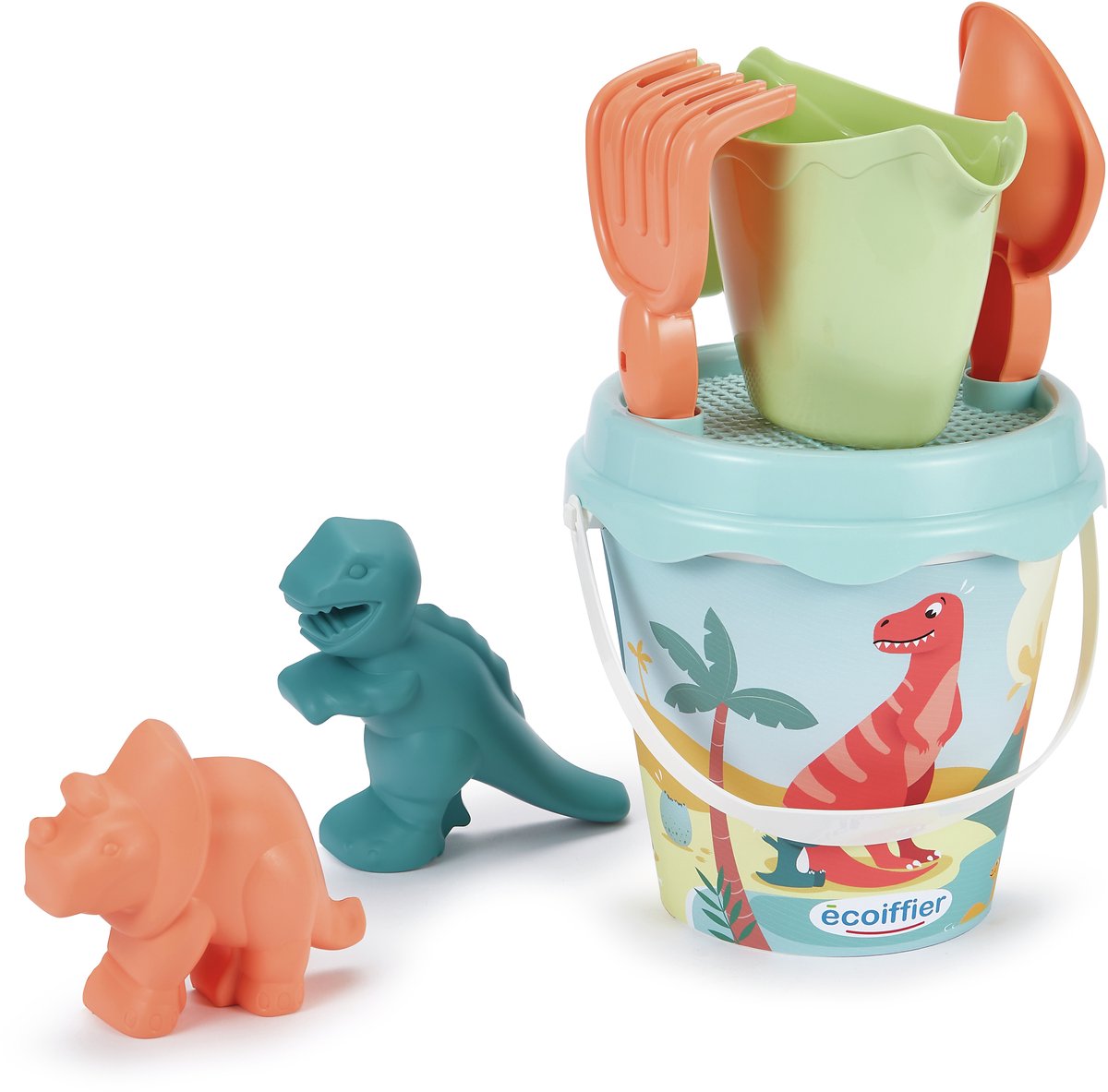 Ecoiffier spandesæt dinosaur - 7 stk.