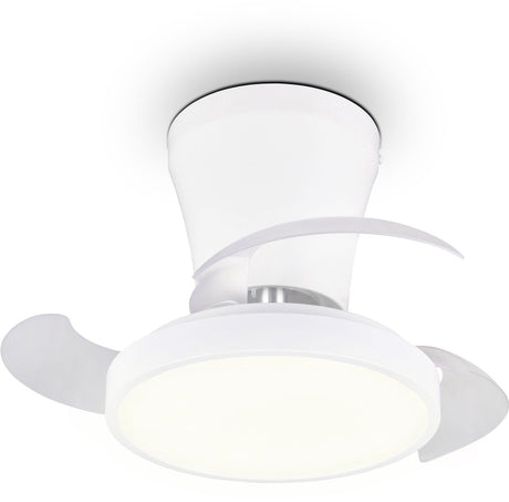 Rl leve dit lys reality mos - vifte - hvid - inkl. 1x SMD 13 W - fjernbetjening - integreret lysdæmper - trinløst justerbar lysfarve - hukommelsesfunktion - sommer- og vintertilstand - 6 hastighedsniveauer