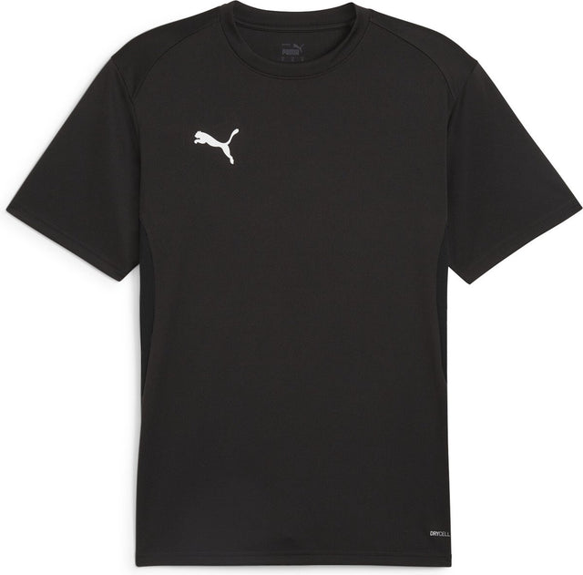 Puma teamgoal jersey herre sportstrøje - sort-hvid-flad mørkegrå